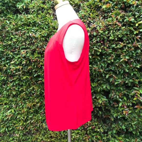 Calvin Klein Red Sleeveless Top -  Size XL - Picture 2 of 5